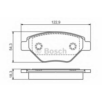Колодки тормозные дисковые для RENAULT MEGANE(BM0/1#,CM0/1#,LM0/1#) <b>BOSCH 0 986 495 069</b>