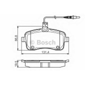 Колодки тормозные дисковые для PEUGEOT 407(6D#,6E#) <b>BOSCH 0 986 495 091</b>