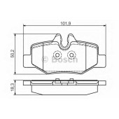 Колодки тормозные дисковые для MERCEDES VIANO(W639), VITO(W639) <b>BOSCH 0 986 495 088</b>