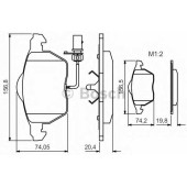 Колодки тормозные дисковые для AUDI A4, A6 / SKODA SUPERB / VW PASSAT <b>BOSCH 0 986 495 241</b>
