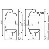 Колодки тормозные дисковые для TOYOTA CELICA, COROLLA, ECHO, MR, PRIUS, VIOS, YARIS <b>BOSCH 0 986 495 242</b>
