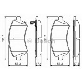 Колодки тормозные дисковые для TOYOTA COROLLA(#E12J#, #E12T#, CDE12#, NDE12#, ZDE12#, ZZE12#) <b>BOSCH 0 986 495 243</b>
