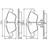Колодки тормозные дисковые для MERCEDES SPRINTER(901, 902, 903, 904, 905, 909), V(638/2), VITO(638) <b>BOSCH 0 986 495 245</b>