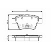 Колодки тормозные дисковые для CITROEN C4(B7,LA#,LC#) / PEUGEOT 207(WA#,WC#,WD#,WK#), 307(3A/C,3B,3E,3H), 308(4A#,4C#), 408 <b>BOSCH 0 986 495 092</b>
