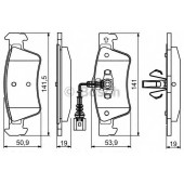 Колодки тормозные дисковые для VW MULTIVAN, TOUAREG, TRANSPORTER <b>BOSCH 0 986 495 115</b>