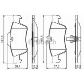 Колодки тормозные дисковые для MERCEDES CLS(C218,C219,X218), E(S211,S212,W211,W212), S(C215,C216,W220,W221), SL(R230) <b>BOSCH 0 986 495 248</b>