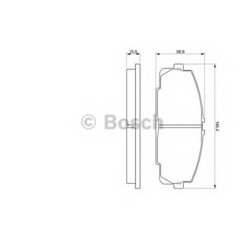Колодки тормозные дисковые для TOYOTA GRANVIA(#H1#, #H2#), HIACE(LH1#, LH5#, LH6#, LH7#, LH8#, LXH1#, RCH1#, RZH1#, YH5#, YH6#, YH7#, YH8#) <b>BOSCH 0 986 424 319</b>