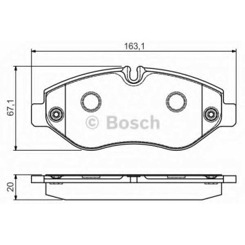 Колодки тормозные дисковые <b>BOSCH 0 986 495 113</b>