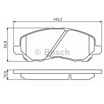 Колодки тормозные дисковые для CHRYSLER SEBRING / CITROEN C4 AIRCROSS / MITSUBISHI ASX, GALANT, LANCER, OUTLANDER, SPACE RUNNER / PEUGEOT 4008 <b>BOSCH 0 986 495 253</b>