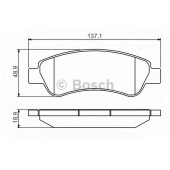 Колодки тормозные дисковые для CITROEN JUMPER / FIAT DUCATO(230,230L,250,290) / PEUGEOT BOXER <b>BOSCH 0 986 495 254</b>