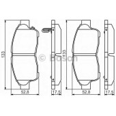 Колодки тормозные дисковые для TOYOTA CAMRY, CARINA E, CELICA, COROLLA, CORONA, PICNIC, RAV 4 <b>BOSCH 0 986 495 257</b>