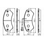 Колодки тормозные дисковые для CITROEN JUMPER / FIAT DUCATO(250,290) / PEUGEOT BOXER <b>BOSCH 0 986 495 095</b>