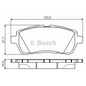 Колодки тормозные дисковые для FORD FIESTA <b>BOSCH 0 986 495 108</b>