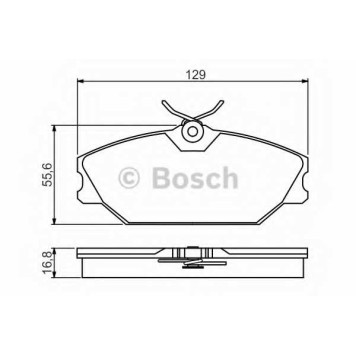 Колодки тормозные дисковые <b>BOSCH 0 986 495 262</b>