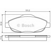 Колодки тормозные дисковые для PEUGEOT 3008, 308(4A#,4C#), 408 <b>BOSCH 0 986 495 266</b>