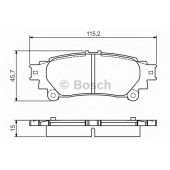 Колодки тормозные дисковые для LEXUS RX(AGL1#,GGL1#,GYL1#) / TOYOTA MIRAI(JPD1#), PRIUS PLUS(ZVW4#) <b>BOSCH 0 986 495 174</b>