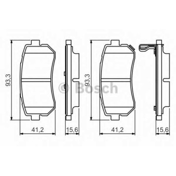 Колодки тормозные дисковые для HYUNDAI i20(PB,PBT) <b>BOSCH 0 986 495 354</b>