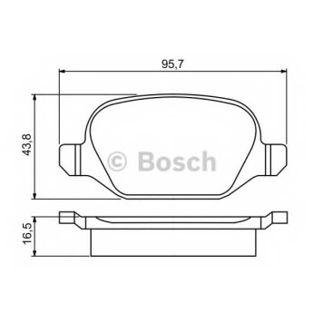 Колодки тормозные дисковые для FIAT LINEA(323), PUNTO(199) / LANCIA LYBRA(839AX,839BX) <b>BOSCH 0 986 495 291</b>
