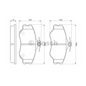 Колодки тормозные дисковые для HYUNDAI GRACE, H100(P) <b>BOSCH 0 986 424 368</b>