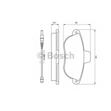 Колодки тормозные дисковые для CITROEN EVASION, JUMPY / FIAT SCUDO, ULYSSE / PEUGEOT 806, EXPERT <b>BOSCH 0 986 424 415</b>