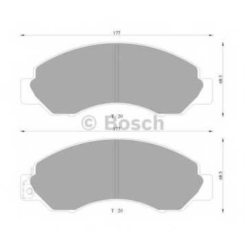 Колодки тормозные дисковые <b>BOSCH 0 986 AB2 231</b>