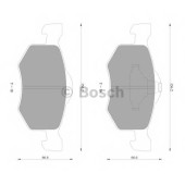 Колодки тормозные дисковые для FORD MAVERICK / MAZDA TRIBUTE(EP) <b>BOSCH 0 986 AB2 401</b>