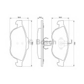 Колодки тормозные дисковые для LANCIA LYBRA(839AX,839BX) <b>BOSCH 0 986 424 507</b>