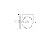 Колодки тормозные дисковые для LAND ROVER DEFENDER(LD,LD#) <b>BOSCH 0 986 424 563</b>