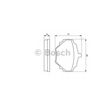 Колодки тормозные дисковые для LAND ROVER DEFENDER(LD,LD#) <b>BOSCH 0 986 424 563</b>