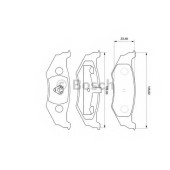 Колодки тормозные дисковые для CHRYSLER 300 M(LR), CONCORDE, LHS, NEON(PL), PT CRUISER(PT#), SEBRING(JR), STRATUS(JX) <b>BOSCH 0 986 424 585</b>