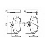 Колодки тормозные дисковые для CHRYSLER PT CRUISER(PT#) <b>BOSCH 0 986 494 029</b>