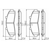 Колодки тормозные дисковые <b>BOSCH 0 986 424 656</b>