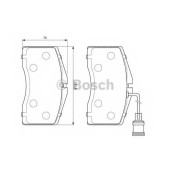 Колодки тормозные дисковые для AUDI A8(4D2,4D8) <b>BOSCH 0 986 424 664</b>