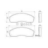 Колодки тормозные дисковые для KIA BESTA, CARNIVAL(GQ,UP), PREGIO(TB) <b>BOSCH 0 986 424 714</b>