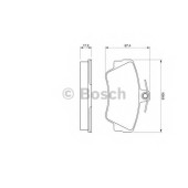 Колодки тормозные дисковые для VOLVO 440 K(445), 460 L(464), 480 E <b>BOSCH 0 986 460 989</b>