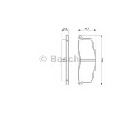 Колодки тормозные дисковые для TOYOTA PREVIA(TCR1#,TCR2#) <b>BOSCH 0 986 461 140</b>