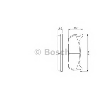 Колодки тормозные дисковые для DAIHATSU APPLAUSE(A101,A111) / MAZDA 323(BG), FAMILIA(BG), MX-5(NA) / SUZUKI BALENO(EG) <b>BOSCH 0 986 461 146</b>