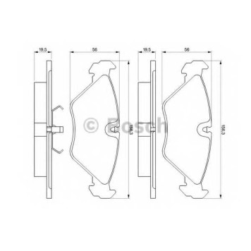Колодки тормозные дисковые для SAAB 9000 <b>BOSCH 0 986 461 766</b>