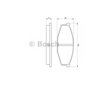 Колодки тормозные дисковые для NISSAN 280 ZX,ZXT, CABSTAR, CEDRIC, PATROL GR, PATROL III/2, PATROL, URVAN <b>BOSCH 0 986 468 630</b>