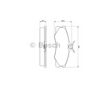 Колодки тормозные дисковые для VW TRANSPORTER <b>BOSCH 0 986 469 790</b>