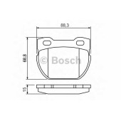 Колодки тормозные дисковые для LAND ROVER DEFENDER(LD,LD#) <b>BOSCH 0 986 424 827</b>