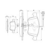 Колодки тормозные дисковые <b>BOSCH 0 986 494 071</b>