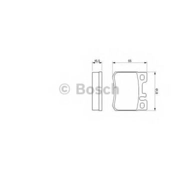 Колодки тормозные дисковые для MERCEDES (W124), C(W202), COUPE(C124), E(W124) <b>BOSCH 0 986 424 358</b>