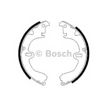 Комплект тормозных колодок для TOYOTA CAMRY, CARINA E, CARINA, CELICA, COROLLA, CORONA <b>BOSCH 0 986 487 203</b>