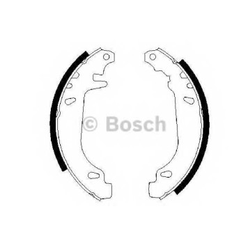 Комплект тормозных колодок для RENAULT 11, 19, 21, 9, CLIO, RAPID, SUPER 5, TWINGO <b>BOSCH 0 986 487 272</b>