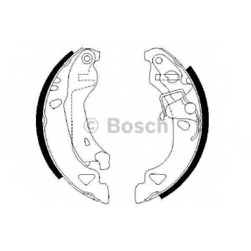 Комплект тормозных колодок для FIAT BRAVA(182), BRAVO(182), PUNTO(176,176C,176L) / LANCIA Y(840A) <b>BOSCH 0 986 487 317</b>