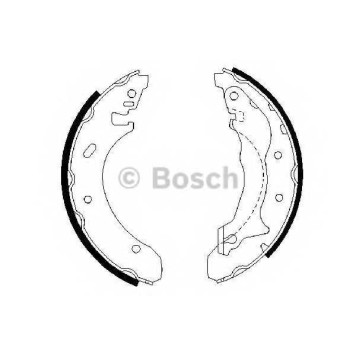 Комплект тормозных колодок для FORD MONDEO(BAP,BFP,BNP,GBP) <b>BOSCH 0 986 487 330</b>