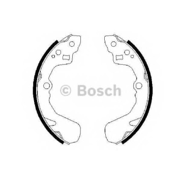 Комплект тормозных колодок для DAIHATSU APPLAUSE, CHARADE / SUBARU JUSTY / SUZUKI BALENO, LIANA, SWIFT <b>BOSCH 0 986 487 436</b>