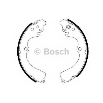 Комплект тормозных колодок для SUBARU FORESTER(SF,SG), IMPREZA(GC,GD,GF,GFC,GG), LEGACY OUTBACK(BG), LEGACY(BC,BD,BG,BJF) <b>BOSCH 0 986 487 463</b>