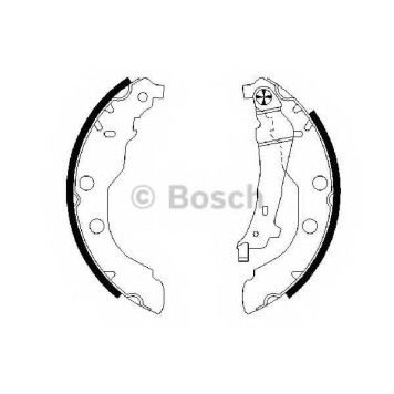 Комплект тормозных колодок для PEUGEOT 406(8B,8E/F) <b>BOSCH 0 986 487 549</b>